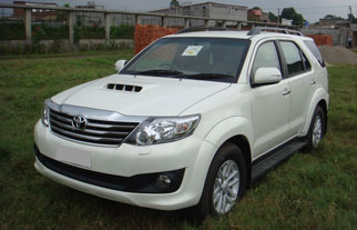 Bullet Proof Toyota Fortuner Back