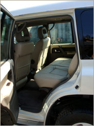 Bullet Proof Mitsubishi Pajero Interior View