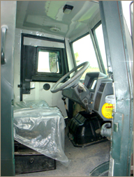 Tata 407 Front Interior Tata 407 Front Interior